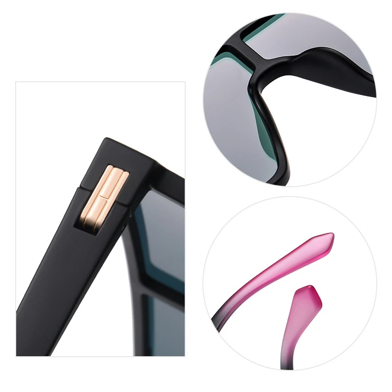 TR7543 Factory Price OEM  Outdoor UV400 Polarized Sports Sunglasses Riding Sunglasses Driving Glasses Retro TR90 Sunglasses