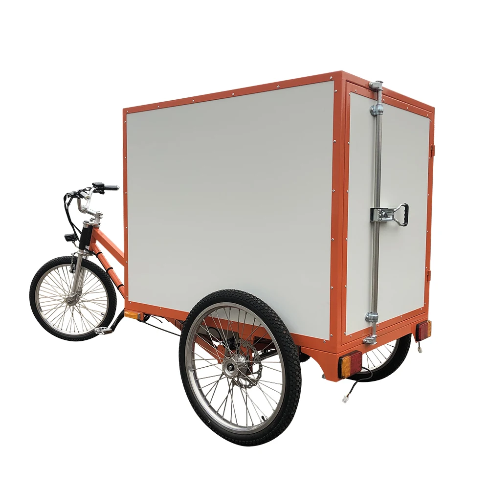 China Manufacturers City Street Cargo Transportation 48v 500W Three Wheels Electric Cargo Trike Cargo Bike