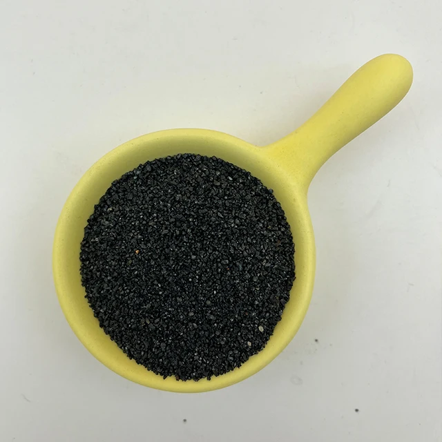 Natural black gold sand fish tank landscaping with succulent paving decoration