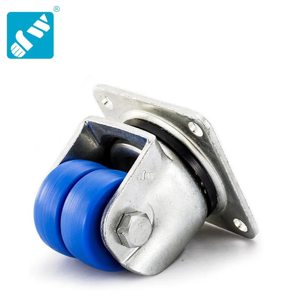 22 series Business machine use blue MC nylon double wheels caster