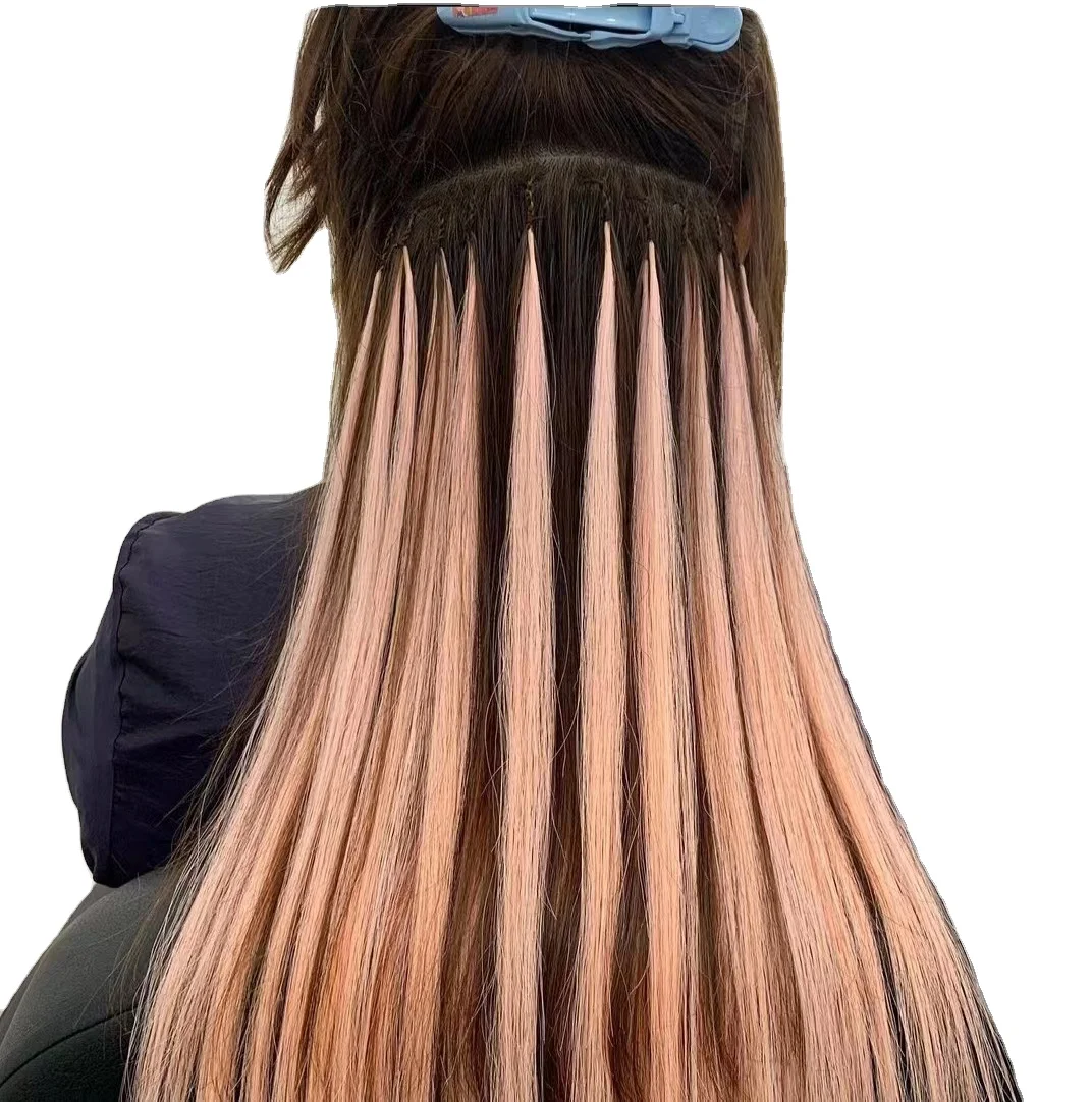 Korea Summer hot sell colors No Harm On The Original Hair Cuticle Aligned One Cotton Thread Two I-Tip Korea Twins Hair Extension