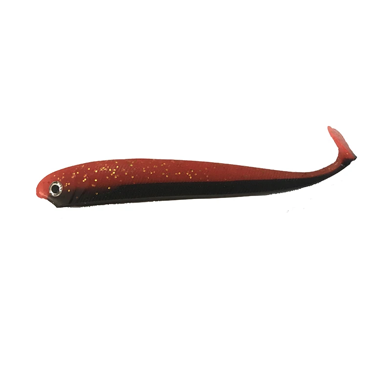 Hot Selling T tail 12.5cm handmade  zander  lure fishing soft bait
