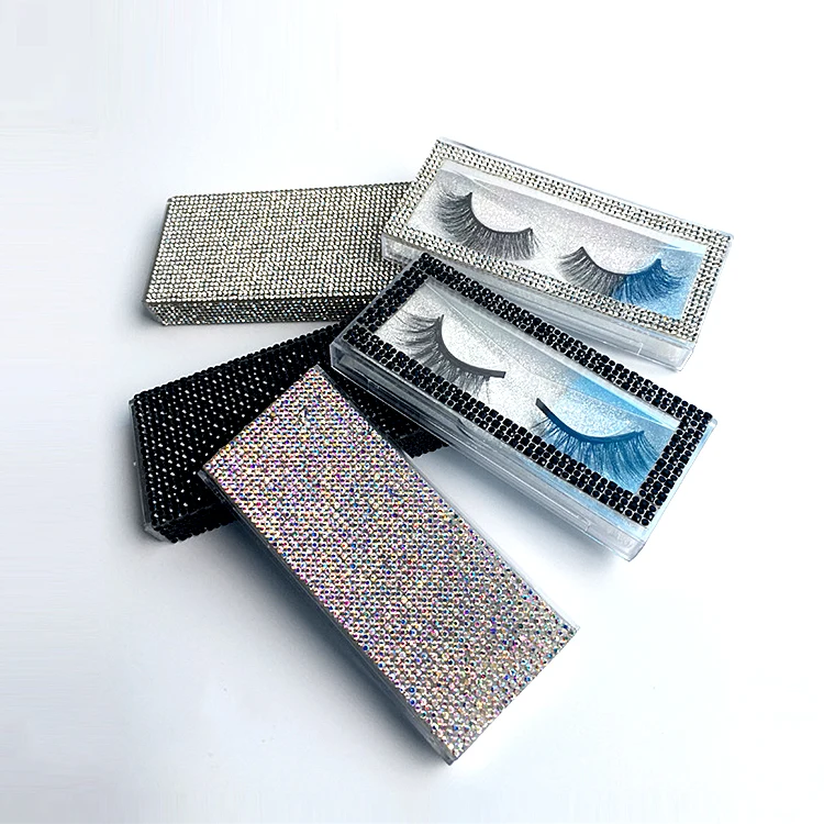 Wholesale rainbow faux lashes vendor soft wispy 5d colorful strip mink eyelashes