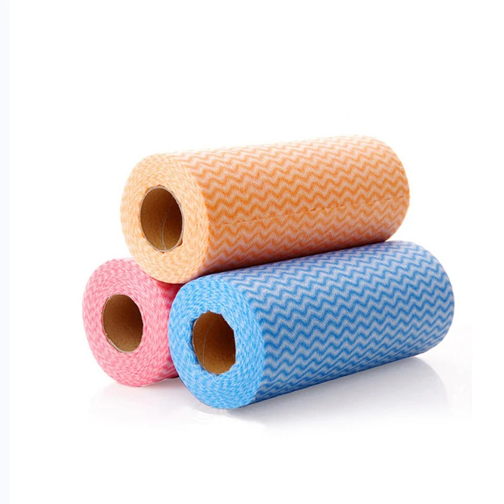 Nonwoven Disposable Kitchen Cleaning Dish Cloth Roll