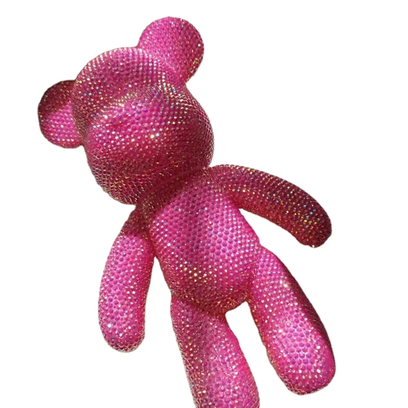 18cm/23cm/33cm/53cm/72cm Hot DIY Handmade Diamond Painting Violent Bear With Glue Pencil Gems Little Tray Toolkits