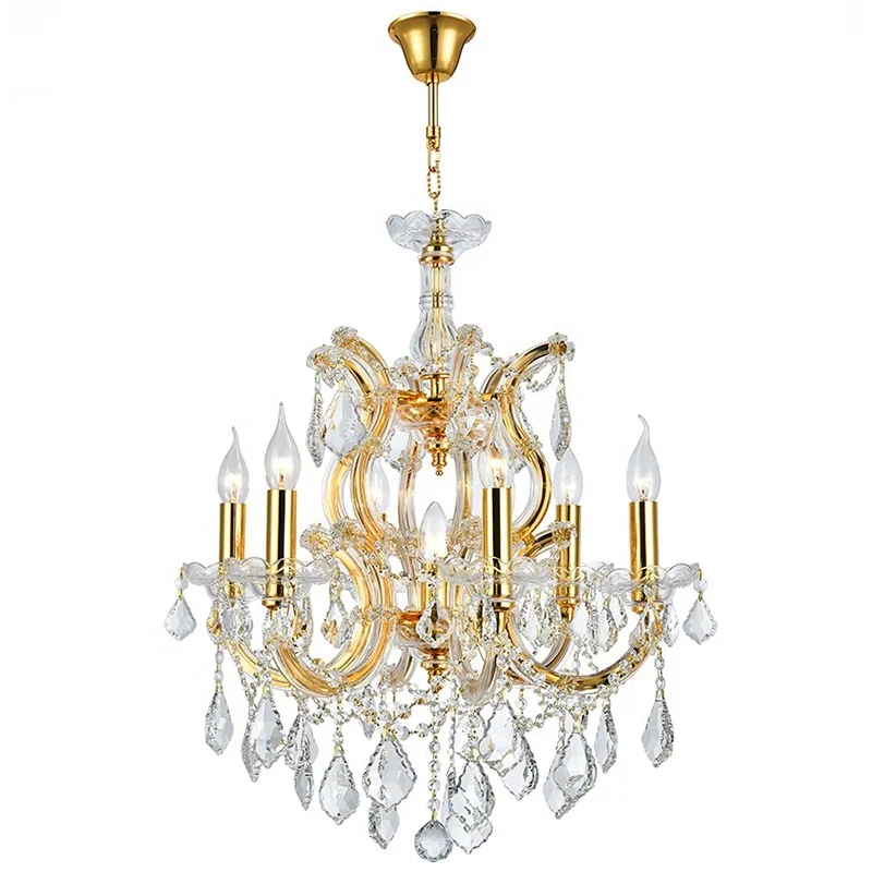 European style modern Maria Theresa crystal chandelier luxury villa hotel lobby banquet hall pendant lamp
