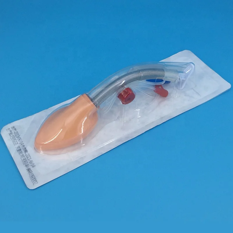 China manufacturer disposable medical silicone double lumen laryngeal mask airway