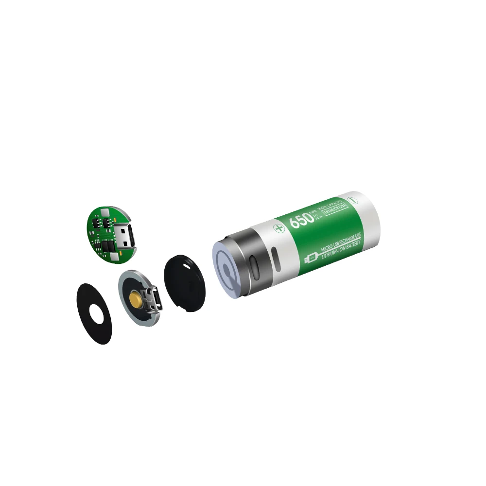 
OEM factory supply 16340 small rechargeable 650mah li-ion battery 3.7v for power energy 