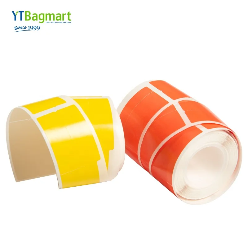 Colorful Self Adhesive Rectangular Thermal Cable Labeling Thermal Label Paper Roll For Suitable Cable