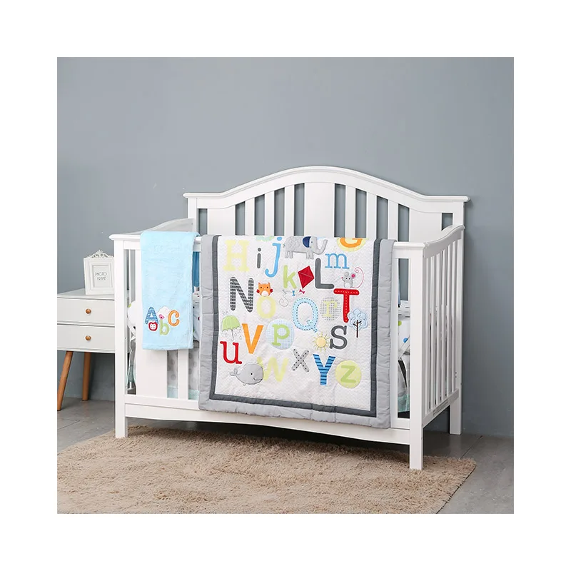 
Premium Baby Bedding 100% Organic Cotton Fitted Crib Bedding Set 