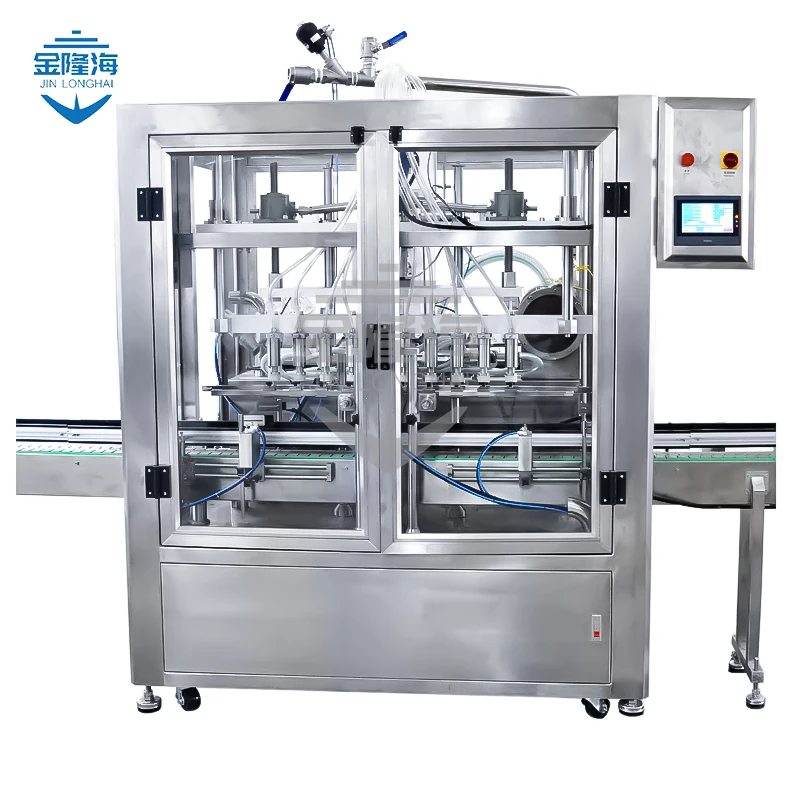 Automatic oil filling machine automatic 10 heads 20 liters edible oil filling machine fixed liquid level production line