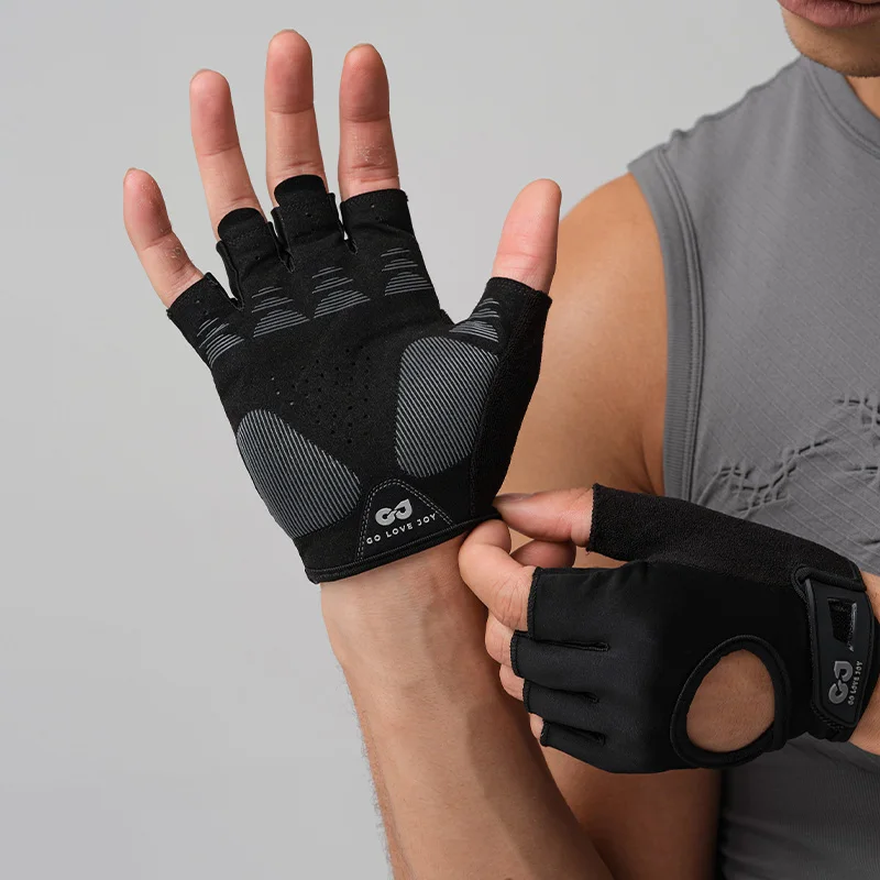 GOLOVEJOY XG86 Sports Anti Slip Breathable Half Finger Short Riding Cycling Gloves For Women Men Sports Gloves