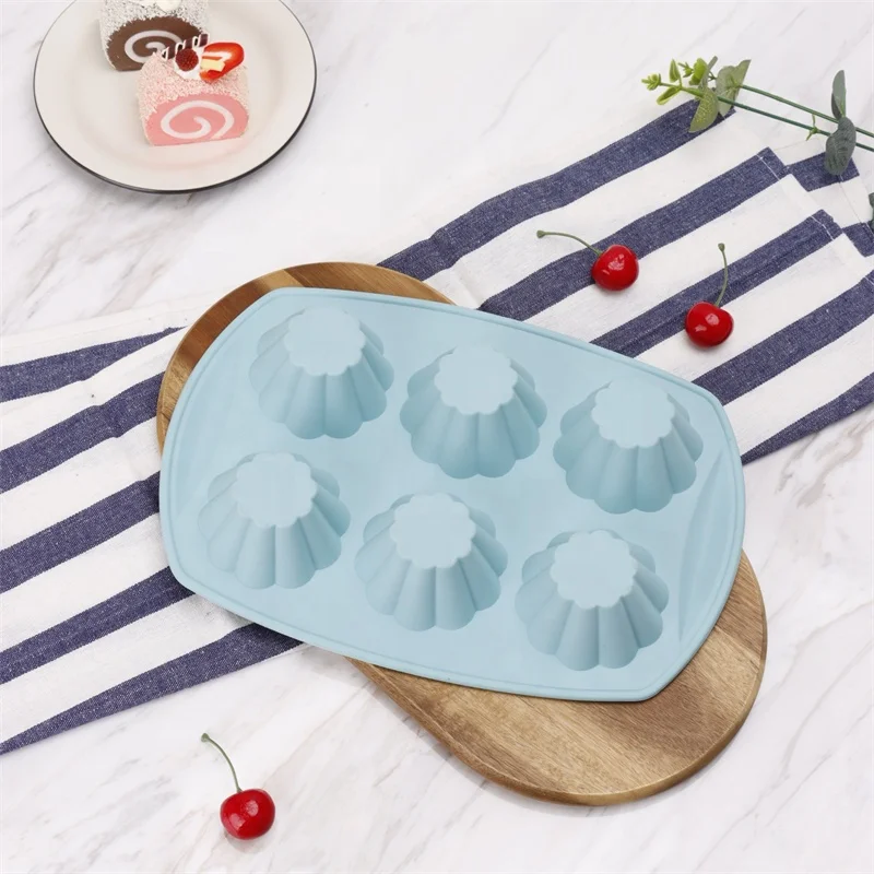 Non-stick Flower Shape Silicone Cupcake Mold For Baking