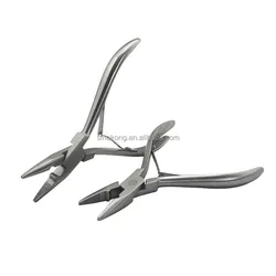 Wholesale stainless hair extension plier for apply micro ring beads link plier hair extension tools