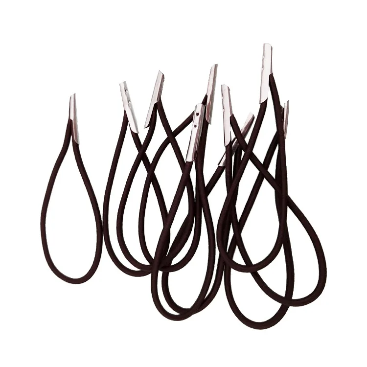 Customize Elastic Barbed Cords Elastic Loop Stretch Thread String with Metal Barbs Fastener