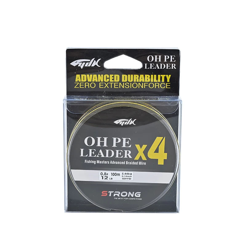 Yudeli 100m Braided 4 Strands PE Super Strong Fishing Line Hot Selling Durable and Reliable Floating Line for River Fishing