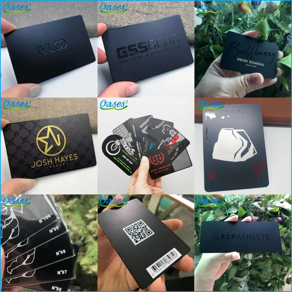 Black Finsh  Metal Cards