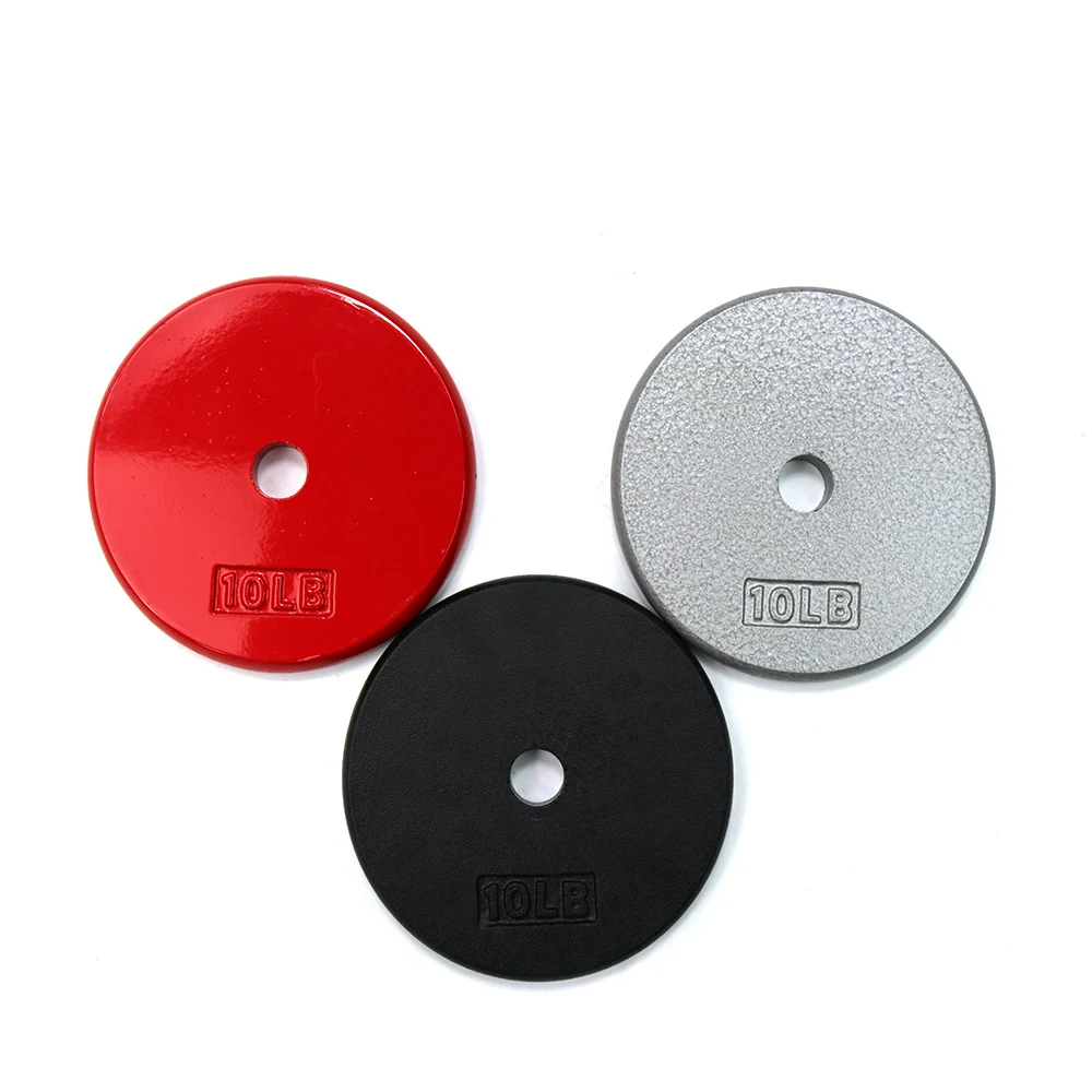 28mm hole cast iron 2.5LB - 25LB barbell metal weight lifting plates home gym equipment strength training