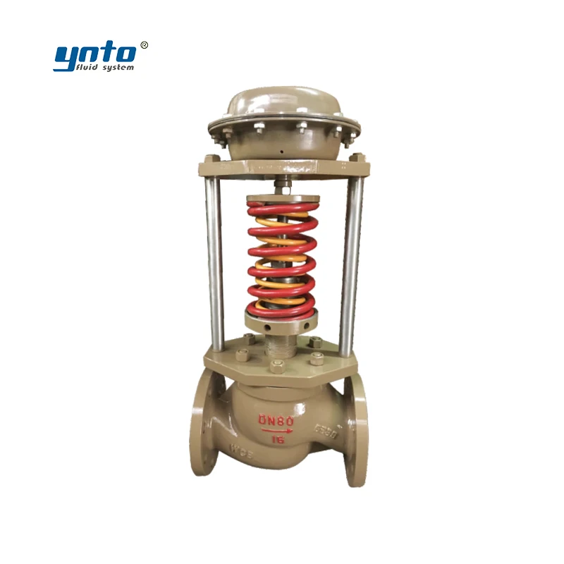 YNTO Regulating valve ZJHM Series Pneumatic actuated diaphragm type single seated control valve with Positioner Pneumatic