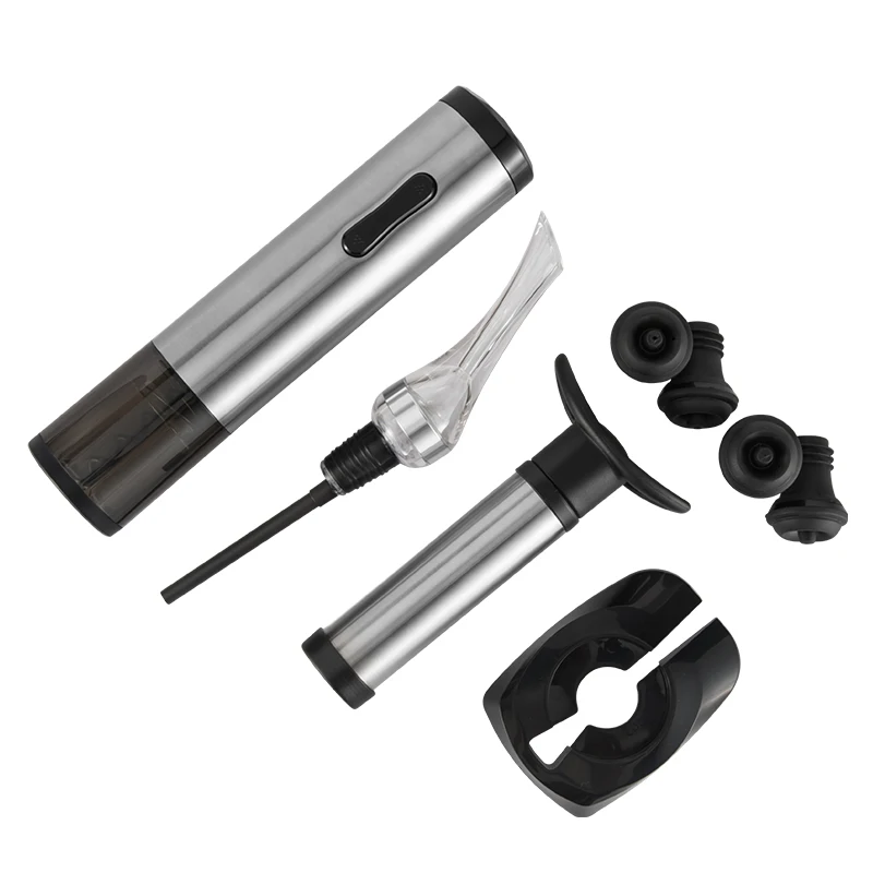 
Stainless steel automatic electric wine bottle opener with power corkscrew wine aerator wine pump 