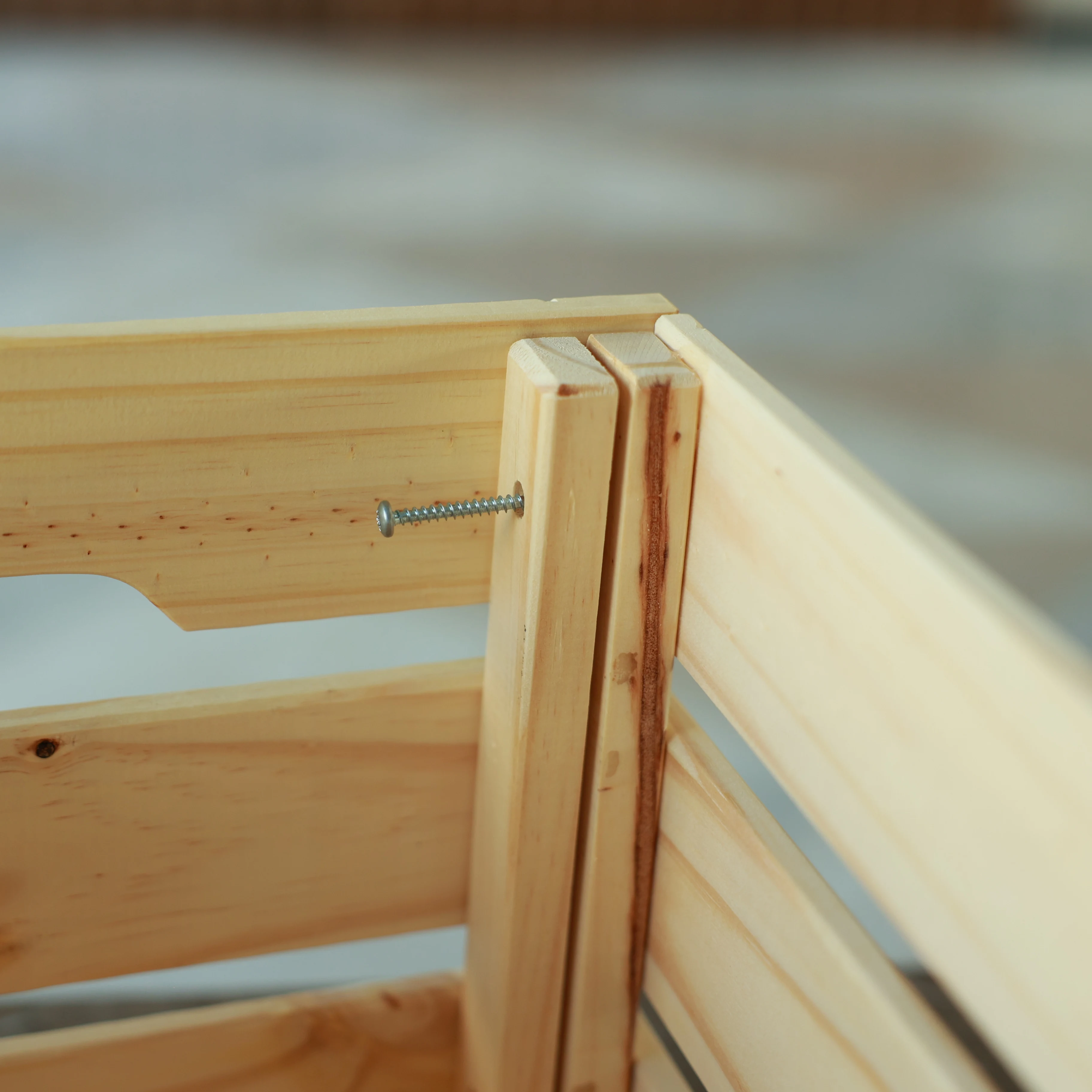 New Additions  space -saving storage Solid wooden storage box kitchen  storage basket