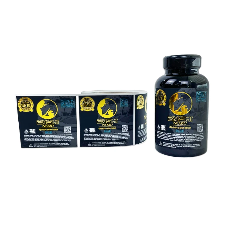 High Quality 3D Embossing Custom Printing Factory Wholesale for Health Supplements Stickers