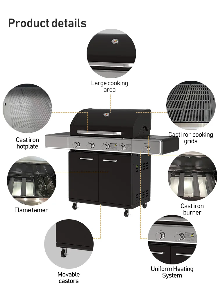 Wholesale Modern Smokeless Barbecue Stainless Steel Outdoor BBQ Gas Grill