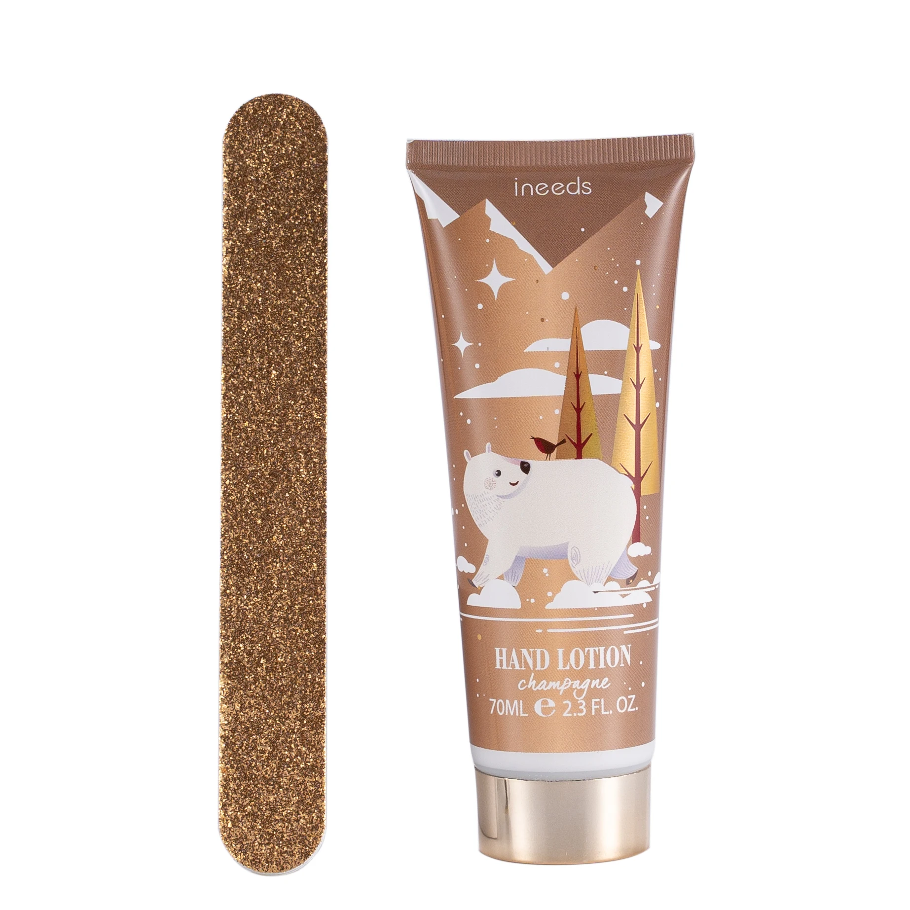 Customized Luxury Moisturizing Shea Butter Travel Size Hand Cream Set with Nail File