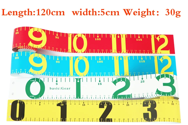Factory Price Waterproof Fish Measuring Ruler Accurate Fish Measuring Tape PVC Fishing Ruler Measurement Tackle Tool