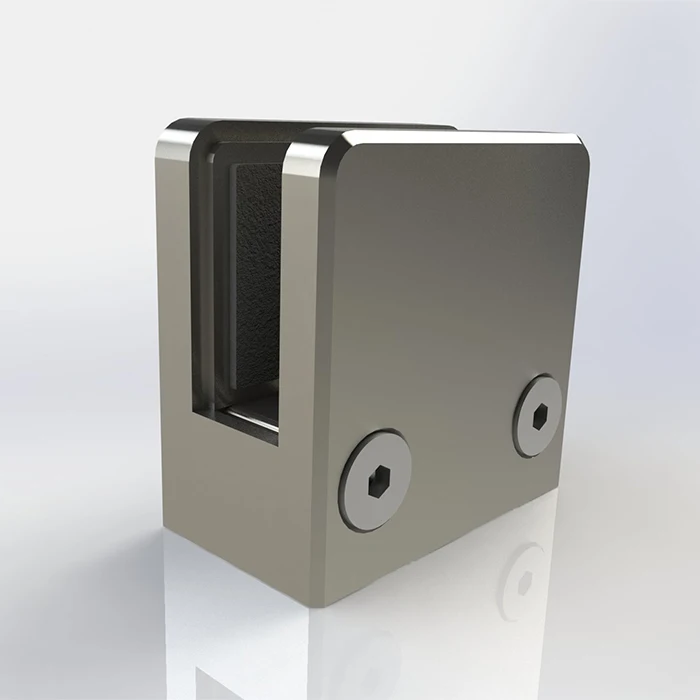 High Quality wall mounted glass clips glass railing clamp stainless steel for the glass door