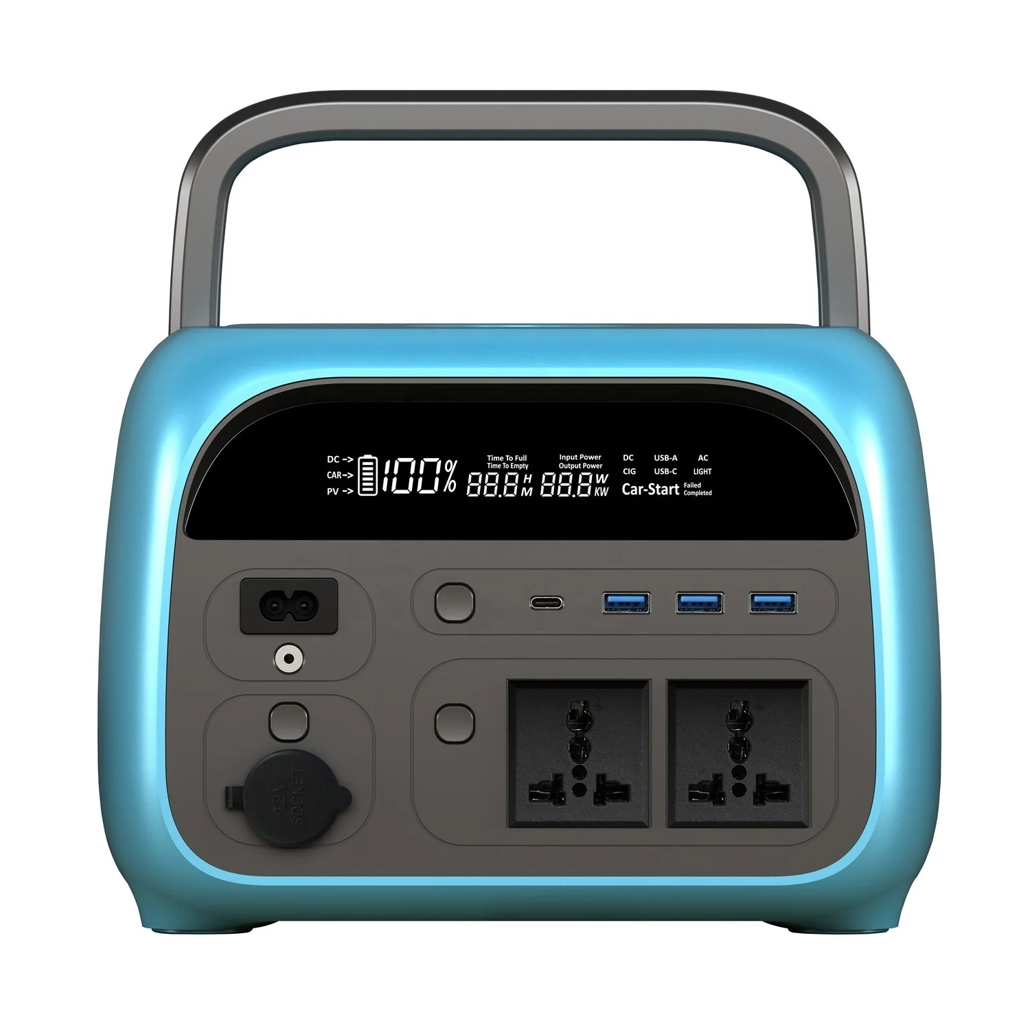 Солнечная энергия Быстрая зарядка Power Bank 500 Вт 14500 мАч портативная электростанция