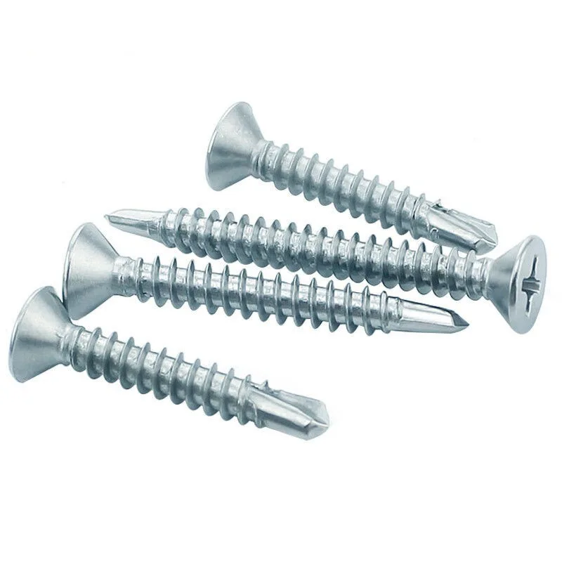 Manufacture High Quality Galvanized iron Countersunk Head Grade 8 Self Drilling Screw