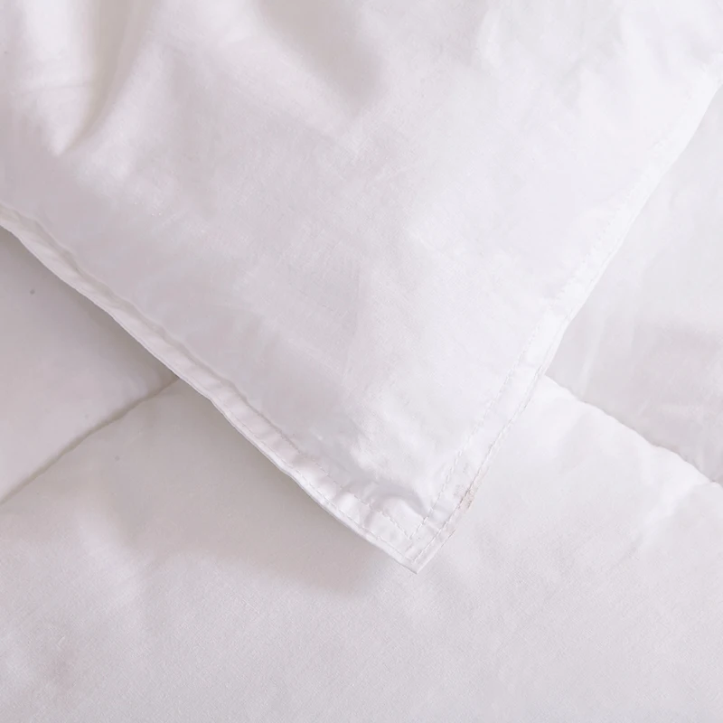 Hotel style 100% cotton duvet quilt set hotel duvet insert white down feather duvet inner bedding quilt