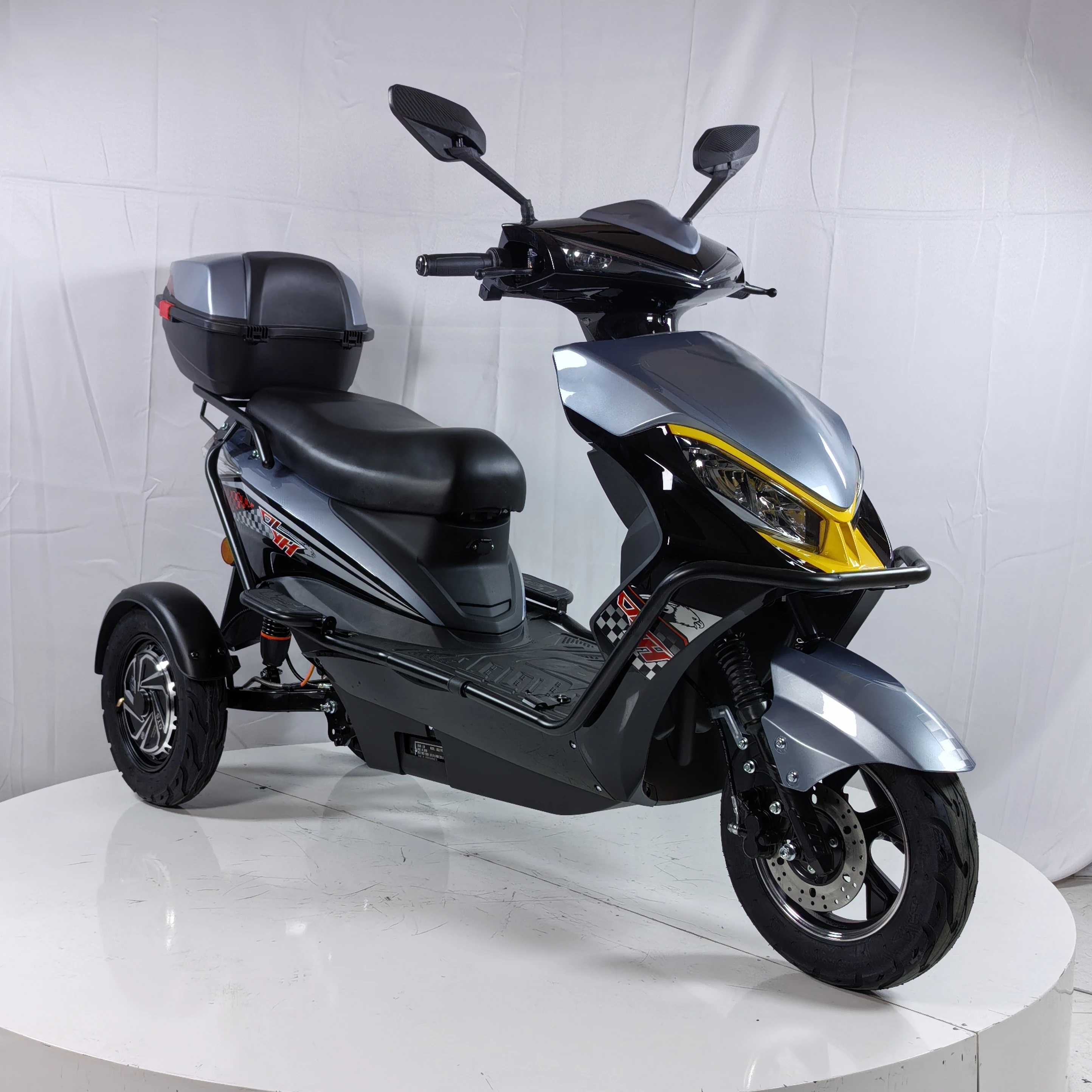 VIMODE 2024 Wholesale CKD Electric Motorcycle 3 Wheels Low Speed Electric Passenger Tricycle 1000W For Adults