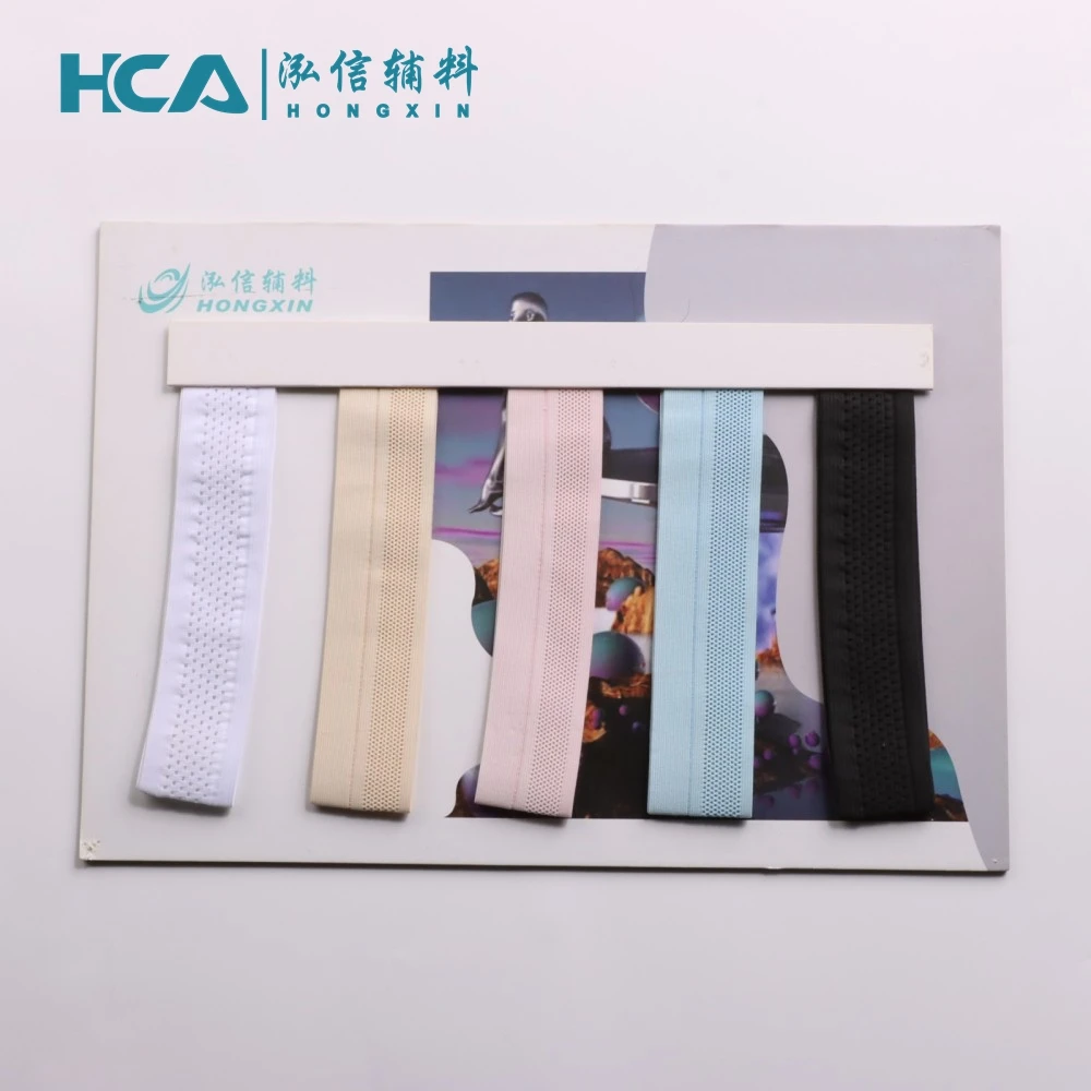 4.5CM mesh breathable stretch polyester  elastic band waistband for sportwear