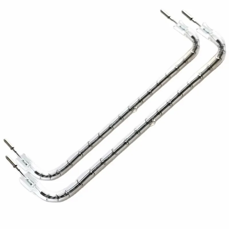 Hot sale 400v 3500w short wave clear quartz tube frame shape halogen infrared heating lamp for thermoforming