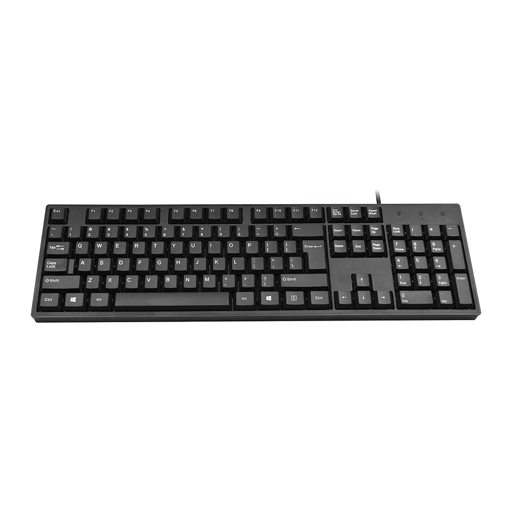 JQ101 Wired Office Keyboard Without Lights Full Size Slim Wired Keyboard For Home Office OEM Custom Wholesale