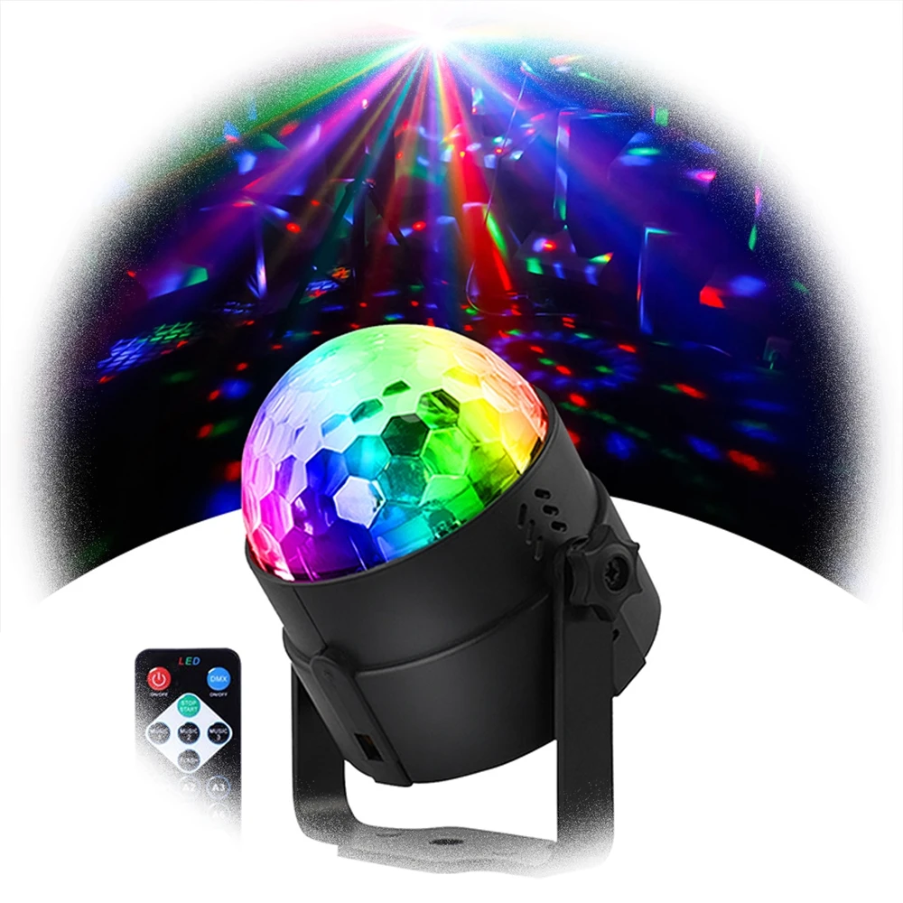 black light New Magic Dj Ball Mini Cheap Club Party Disco Light With Remote Control lamps