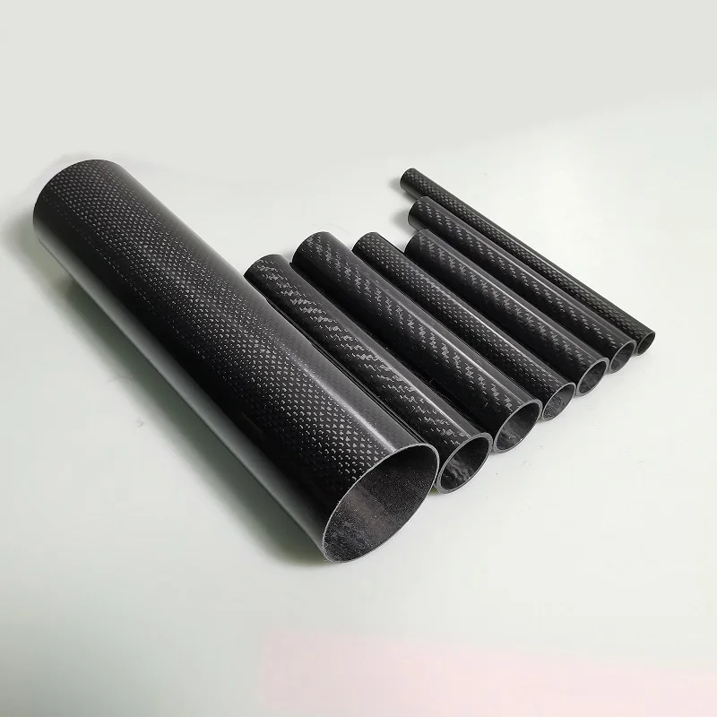 3k Customized Dimension Good Quality Heavy Duty High Modulus Carbon Fiber Round Tube