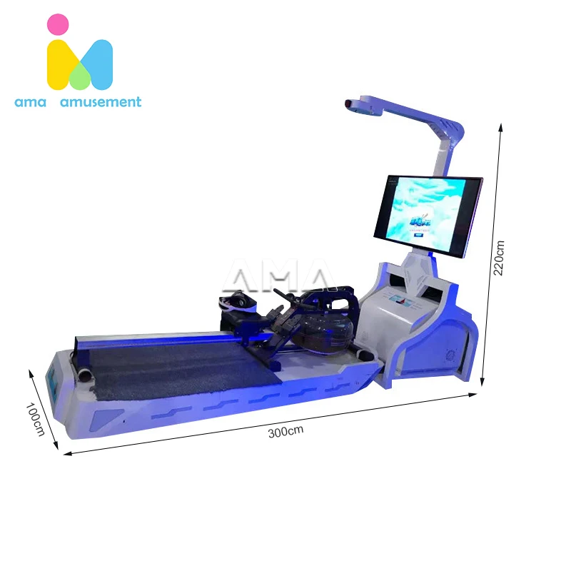 9D VR simulated water rowing indoor sports coach bicycle VR sports fitness amusement equipment