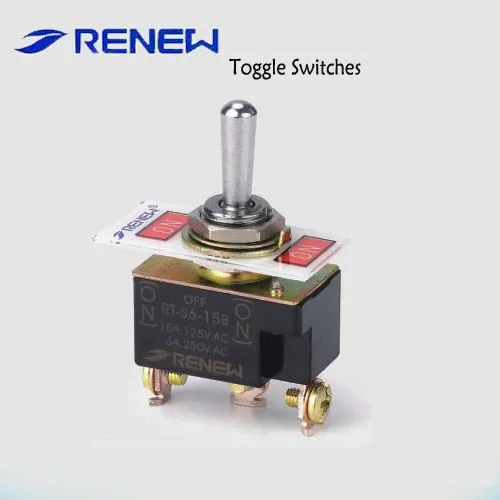 RT-S6-15B SPDT (ON)-OFF-(ON) type bilateral reset toggle switch (For industrial use)