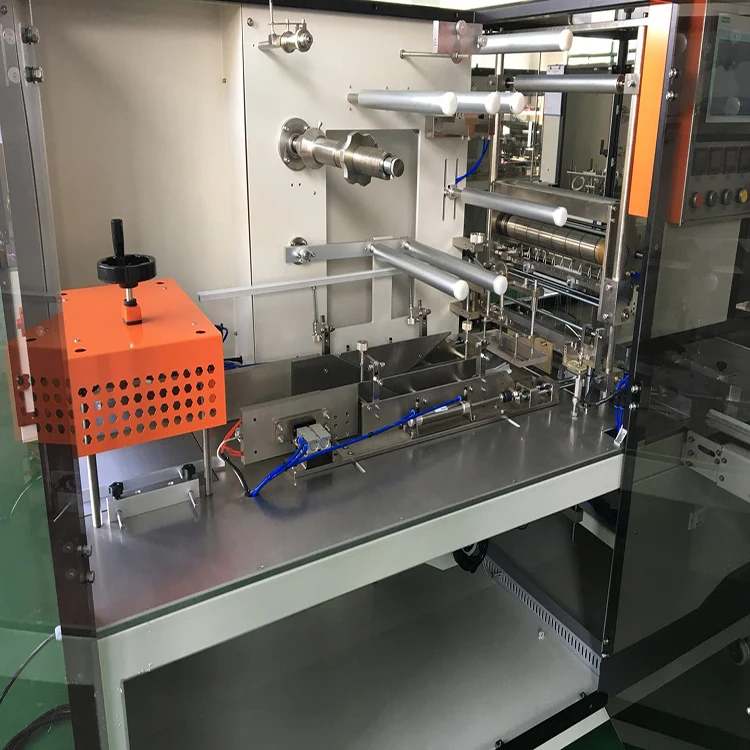 Qualipak perfume box overwrapping machine cellophane wrapping packing cosmetic BOPP 3D packaging machine condom packing machine