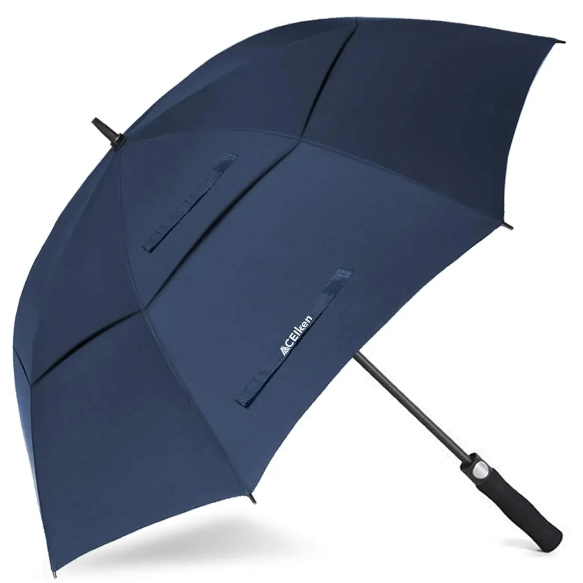Custom Golf Umbrella Supplier Large 58/62/68 Inch Automatic Open Double Golf Umbrella ExtraWaterproof for Men and Women