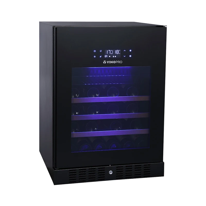 Vinopro OEM Household 135L 46Bottles Wire Shelves Compressor Refrigerator Multi-Function Red Wine Chiller Cellar Cooler