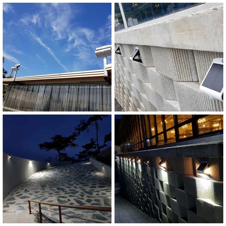 Solar Motion Sensor Lights Wireless IP 65 Waterproof Outdoor Lights for Security Garden Fence Patio Garage