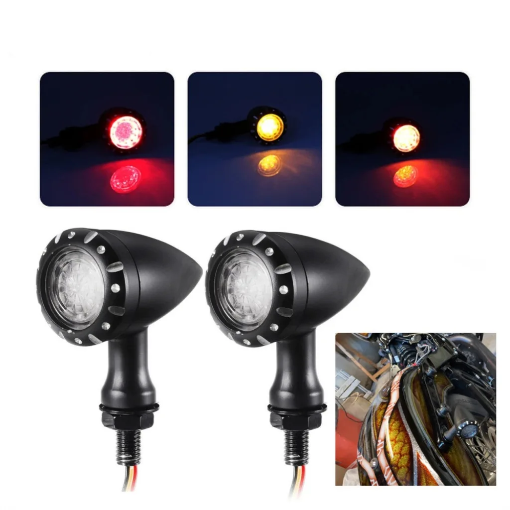 Motorcycle modification accessories Cruise Prince Ranger Tianjun retro LED turn signal turning light direction light