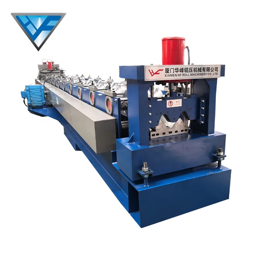 China manufacturer 2 waves high speed way safety guardrail road barrier highway guarding rail roll forming machine