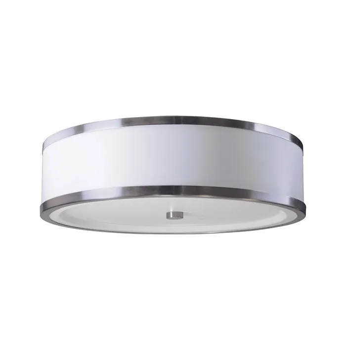 15 inches Round LED 25W White Acrylic Brushed Nickel Ceiling Lamp Contemporary home decoration with ETL certificate