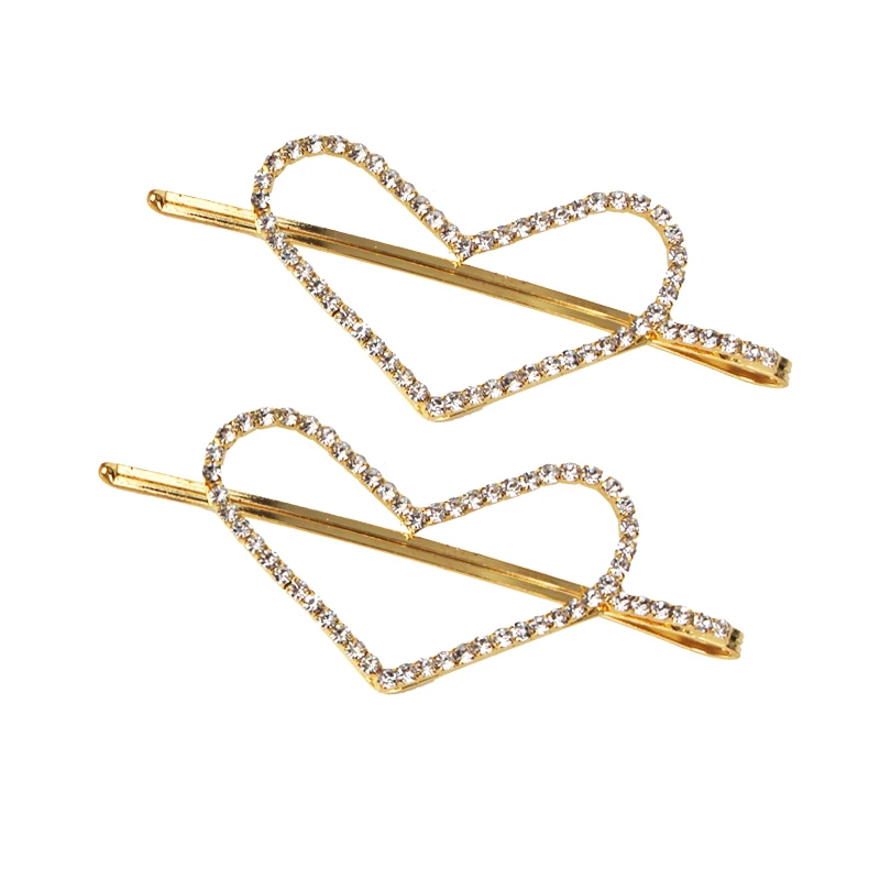 Женская металлическая заколка для волос, с золотым и серебряным покрытием