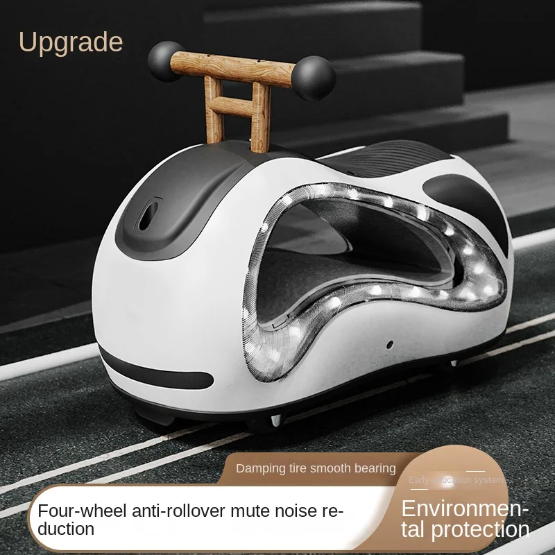 Electric Peanut Car Twister Silent Universal Roller Slide 1-3 Year Old Children Anti-Fall Anti-Rollover Scoot First Birthday